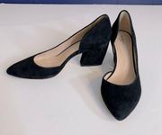 Botkier Sena Black Suede Cutout Pumps Size 7