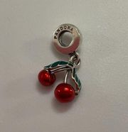 Asymmetrical Cherry Fruit Dangle Charm