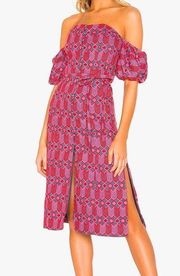 Lori Embroidered Midi Dress