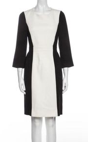 SZ 12 black and white Color Block Dress