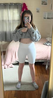 Aerie White Bike Shorts