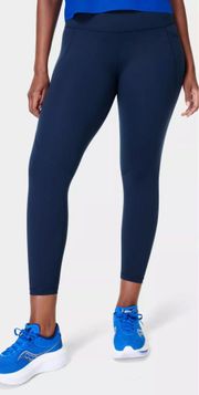 Sweaty Betty Power 7/8 Workout Leggings in Navy Blue Size M