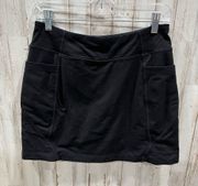 Athleta  Women's Excursion Skort Skirt Black pockets 153396
