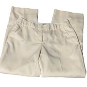 Anne Klein women's size 8p lined cream trousers