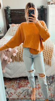 Yellow/gold Ribbed Sweater 
