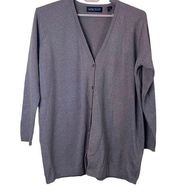 Linda Allard Ellen Tracy Cashmere Blend Cardigan Size Large