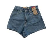 Levi’s  High Waisted Denim Mom Shorts Size 25 NEW New with tags