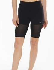 Alo Yoga  High Waist Lavish Biker Short Black Activewear Shorts