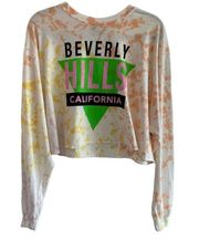 DAY by Daydreamer NWT Beverly Hills Tie Dye Crop Long Sleeve Tshirt