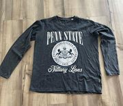 Pressbox Penn State university nittany lions long sleeve t shirt tee t-shirt navy size s