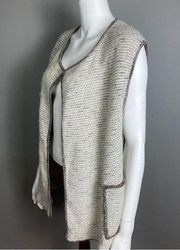 Isabel Marant sweater vest thick knit open pockets lagenlook layering soft small