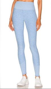 Alo Yoga Women’s HIGH-WAIST Alosoft LOUNGE LEGGINS Blue/white Heather Sz Small