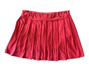 Super cute pink pleated active skirt, excellent condition, size small Measurements: Waist: side to side 14-18 inches  Length: waistband to bottom 15 1/2 inches