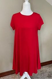 Glamorous Red Short Sleeve T-Shirt Dress Small