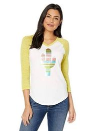 Ariat Saguaro Raglan Tee Sequins Cactus size medium