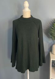 Dark Green Oversized Knit Sweater