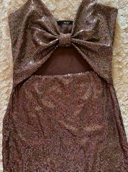 Cut Out Sequin Dress