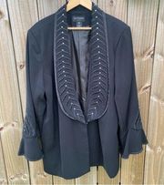 Le Femme Paris Ornate Black Blazer Plus Size Women’s size 22W