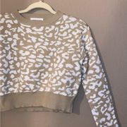 Like new Goodnight Macaroon printed cropped sweater