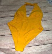 Zaful yellow one piece swimsuit. Size S