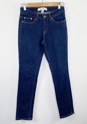 Kenneth Cole Reaction Dark Wash Blue Denim Skinny Jeans Women's Size 2 Short 2S