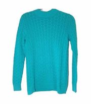 Studio Works Aqua Rib Sweater Vintage Cottagecore