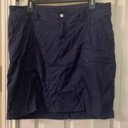 Duluth Trading Co Womens Size 14 Navy Blue DuluthFlex Dry on the Fly Skort