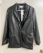 Leather Blazer 