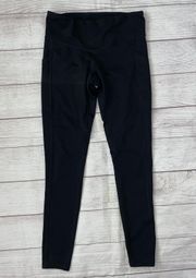 women S black pull on leggings