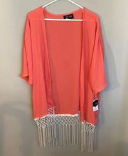 NWT Kimono Jacket Peaches Small Medium  NEW