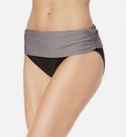 New with tags Calvin Klein fold over grey and black bikini bottoms in size small
