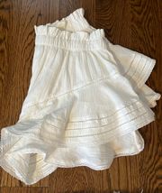 White Ruffle Skirt Size S