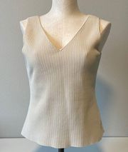 Rachel Zoe tan vneck tank Sz L