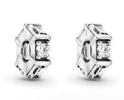 Pandora clear ice cube spacer charm - set of 2