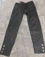 Peruvian Connection Black Straight Leg Jeans With Buttons‎ ( 8 )