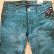 A.N.A. Women's Jeans SKINNY 12 Low Rise Stretch Tie Dye