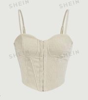 Corduroy Tan Corset