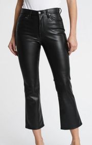 Cropped Leather Pants