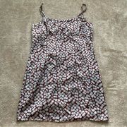 L.A. Hearts PacSun Brown and Blue Floral Mini Dress