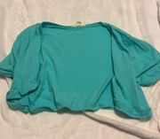 Teal Short Sleeve Jacket - DRESS CODE SAVER