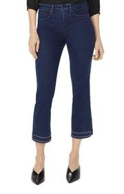 Nydj NEW Barbara Bootcut Ankle Stud Hem Hearst Wash Lift Tuck Jeans Size 00