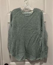 Silence + Noise Teal/Green Knit Scoop Neck Sweater size M