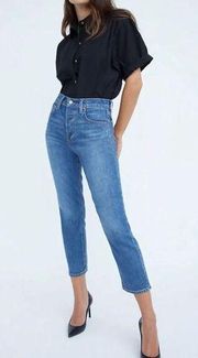 aritzia denim forum arlo high rise straight jeans