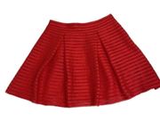 Express Mini Pleated Red Skirt(Size 6)
