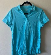 LL. Bean blue collared tee