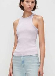 NWT 7 for All Mankind Racerback Tank in Light Lilac