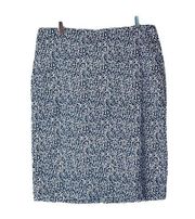 New York & Company Pencil Skirt Straight Classic Blue White Women’s 16 Plus