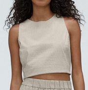 Everlane The Easy Shell Top sleeveless cropped Size 2 NWT