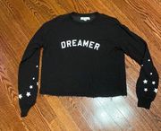 Spiritual Gangster Black Dreamer Star Print Crewneck