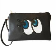 Imoshion Eye's Shayla Crossbody Clutch, Black